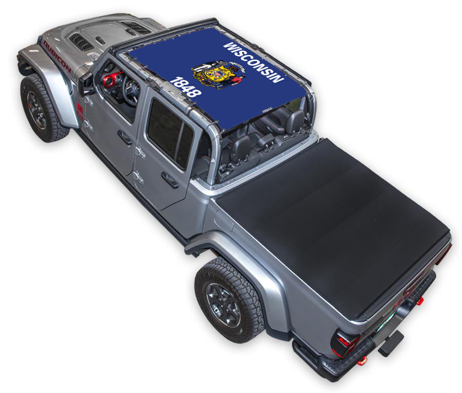 Jeep Gladiator JT Sun Shade Stock Printed Shade Top (2019–2026)
