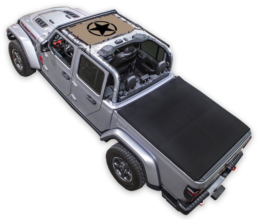 Jeep Gladiator JT Sun Shade Stock Printed Shade Top (2019–2026)