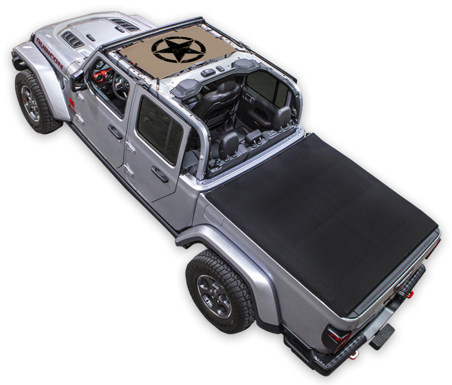 Jeep Gladiator JT Sun Shade Stock Printed Shade Top (2019–2026)