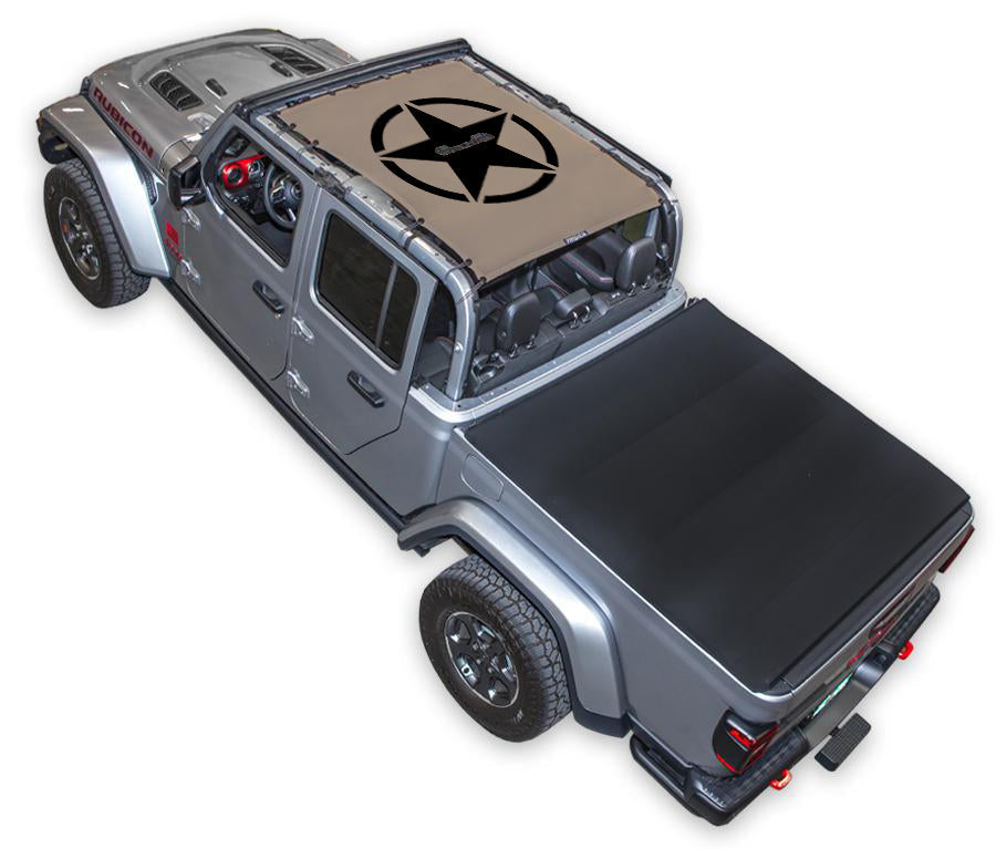 Jeep Gladiator JT Sun Shade Stock Printed Shade Top (2019–2026)