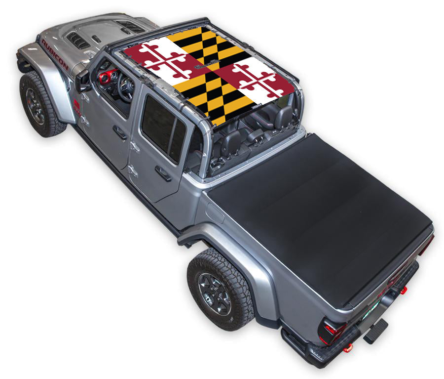 Jeep Gladiator JT Sun Shade Stock Printed Shade Top (2019–2026)
