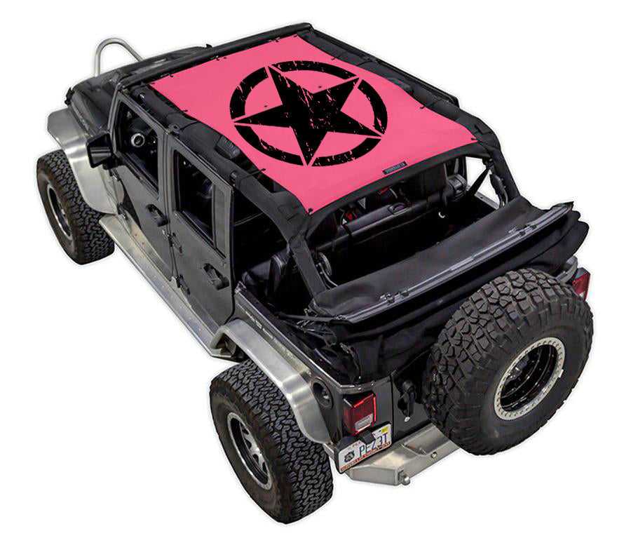 Jeep Wrangler JKU 4-Door Sun Shade Stock Printed Shade Top (2007–2017)