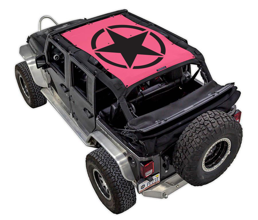 Jeep Wrangler JKU 4-Door Sun Shade Stock Printed Shade Top (2007–2017)