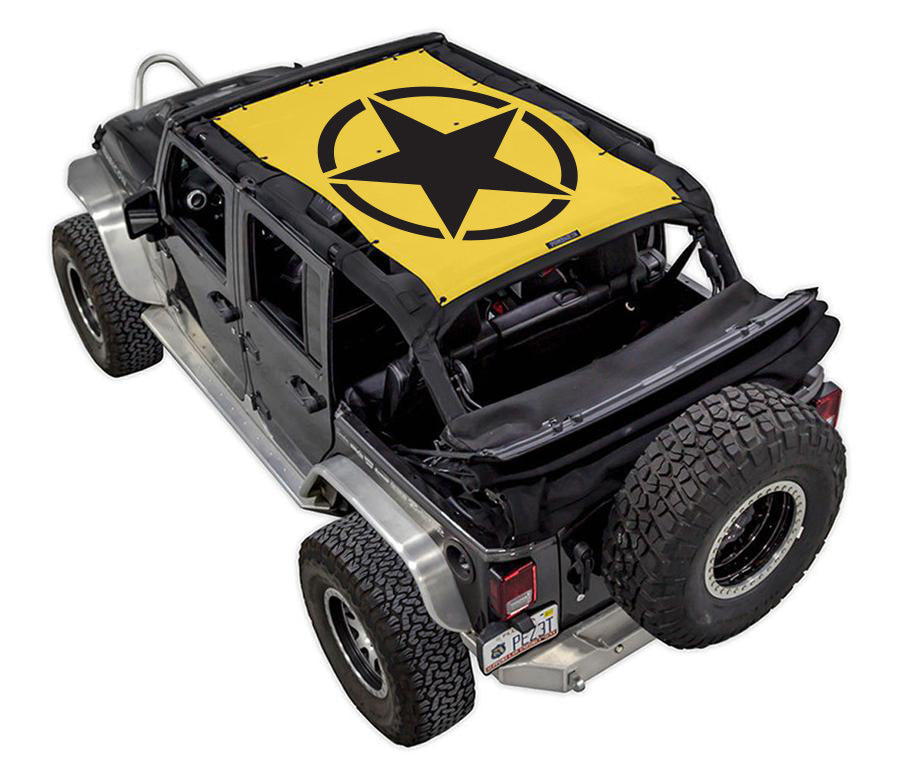 Jeep Wrangler JKU 4-Door Sun Shade Stock Printed Shade Top (2007–2017)