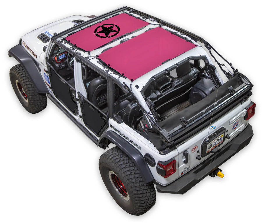 Jeep Wrangler JLU 4-Door Sun Shade Stock Printed Shade Top (2018–2026)