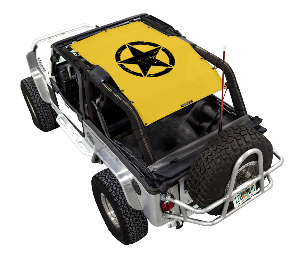 Jeep Wrangler LJ Sun Shade Stock Printed Shade Top (2004–2006)