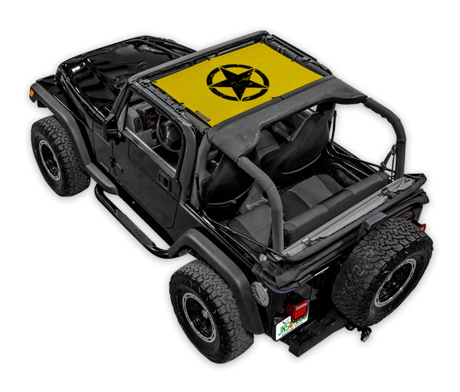 Jeep Wrangler TJ Sun Shade Stock Printed Shade Top (1997–2006)