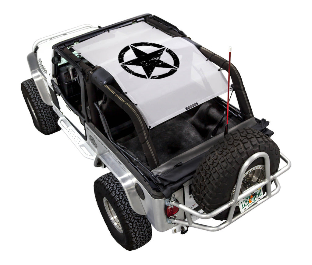 Jeep Wrangler LJ Sun Shade Stock Printed Shade Top (2004–2006)