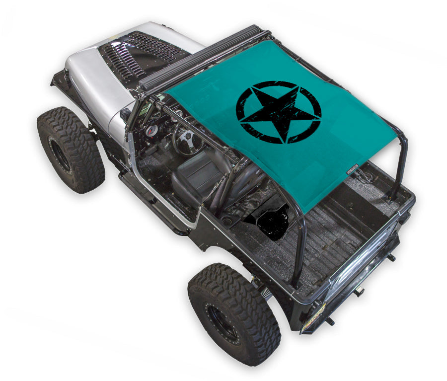Jeep Wrangler YJ Sun Shade Stock Printed Shade Top (1987–1996)