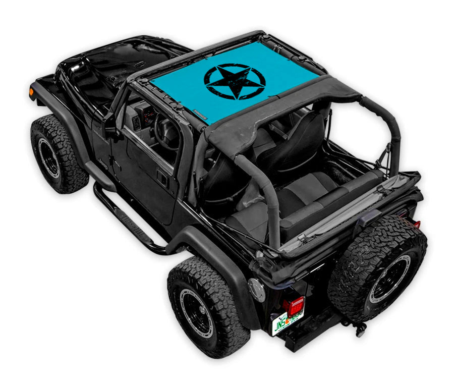Jeep Wrangler TJ Sun Shade Stock Printed Shade Top (1997–2006)
