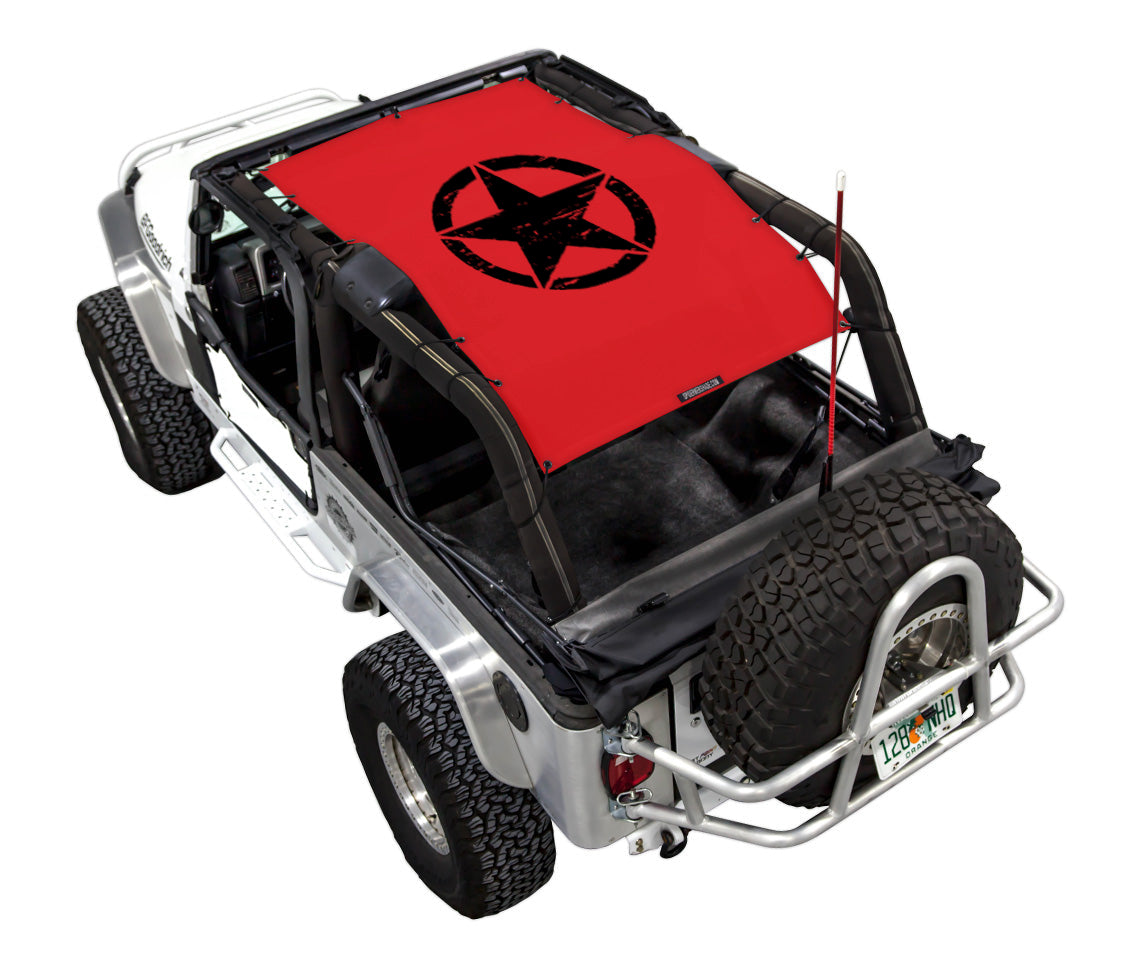 Jeep Wrangler LJ Sun Shade Stock Printed Shade Top (2004–2006)