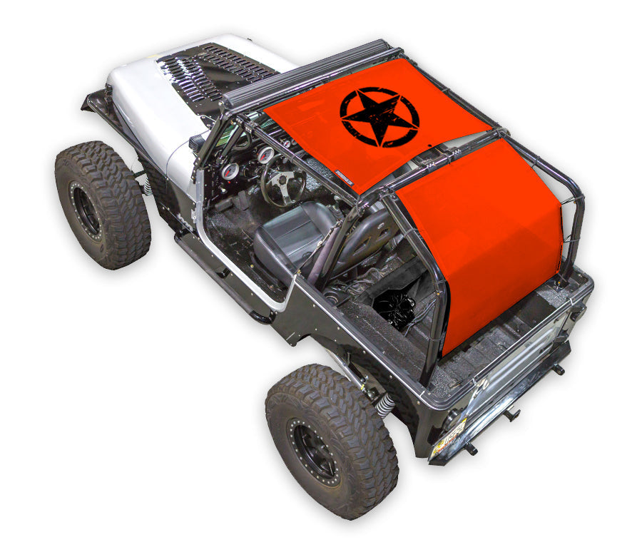 Jeep Wrangler YJ Sun Shade Stock Printed Shade Top (1987–1996)
