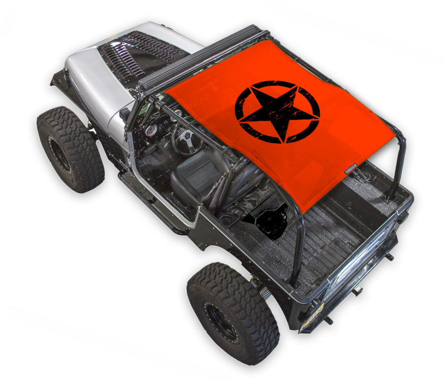 Jeep Wrangler YJ Sun Shade Stock Printed Shade Top (1987–1996)