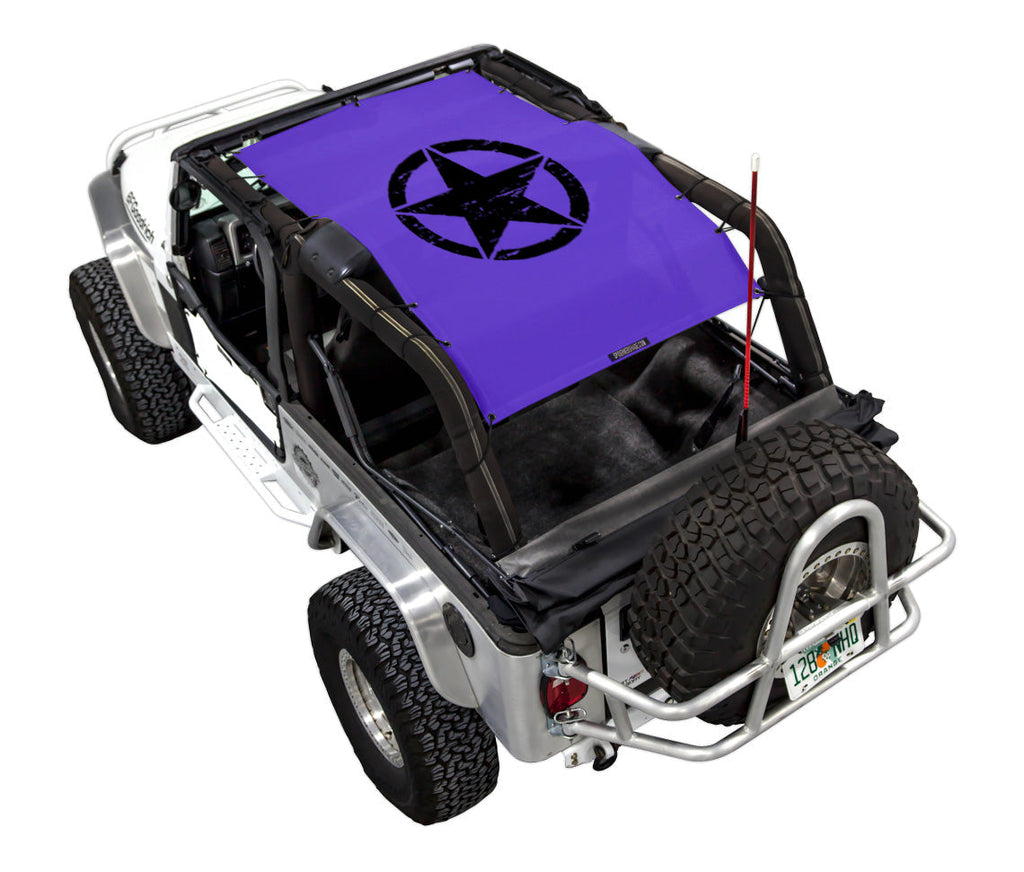 Jeep Wrangler LJ Sun Shade Stock Printed Shade Top (2004–2006)