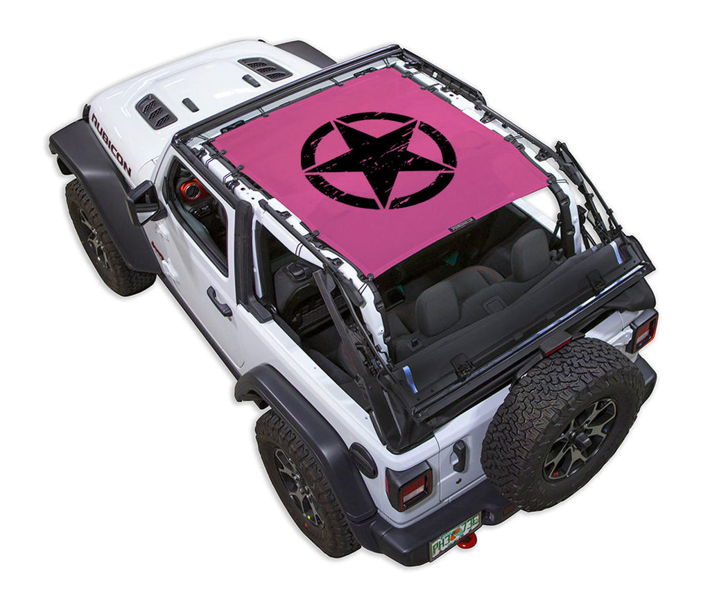Jeep Wrangler JL 2-Door Sun Shade Stock Printed Shade Top (2018–2026)