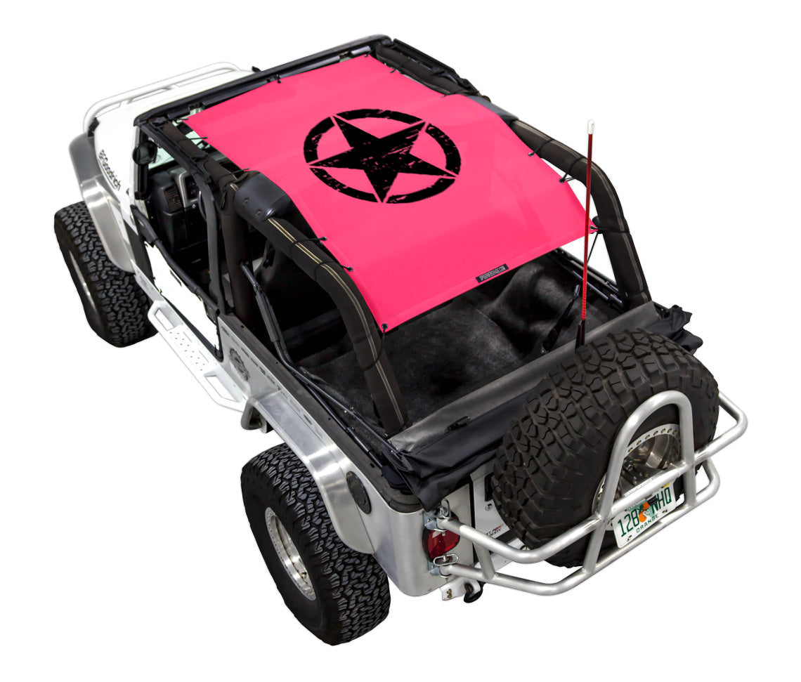 Jeep Wrangler LJ Sun Shade Stock Printed Shade Top (2004–2006)