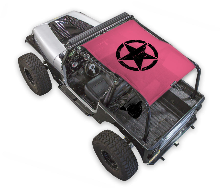 Jeep Wrangler YJ Sun Shade Stock Printed Shade Top (1987–1996)