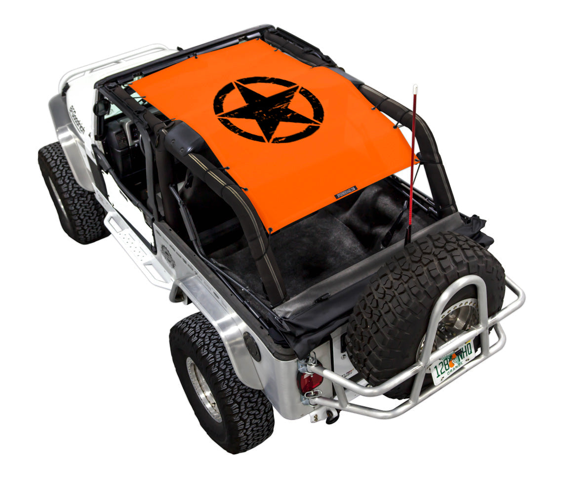 Jeep Wrangler LJ Sun Shade Stock Printed Shade Top (2004–2006)