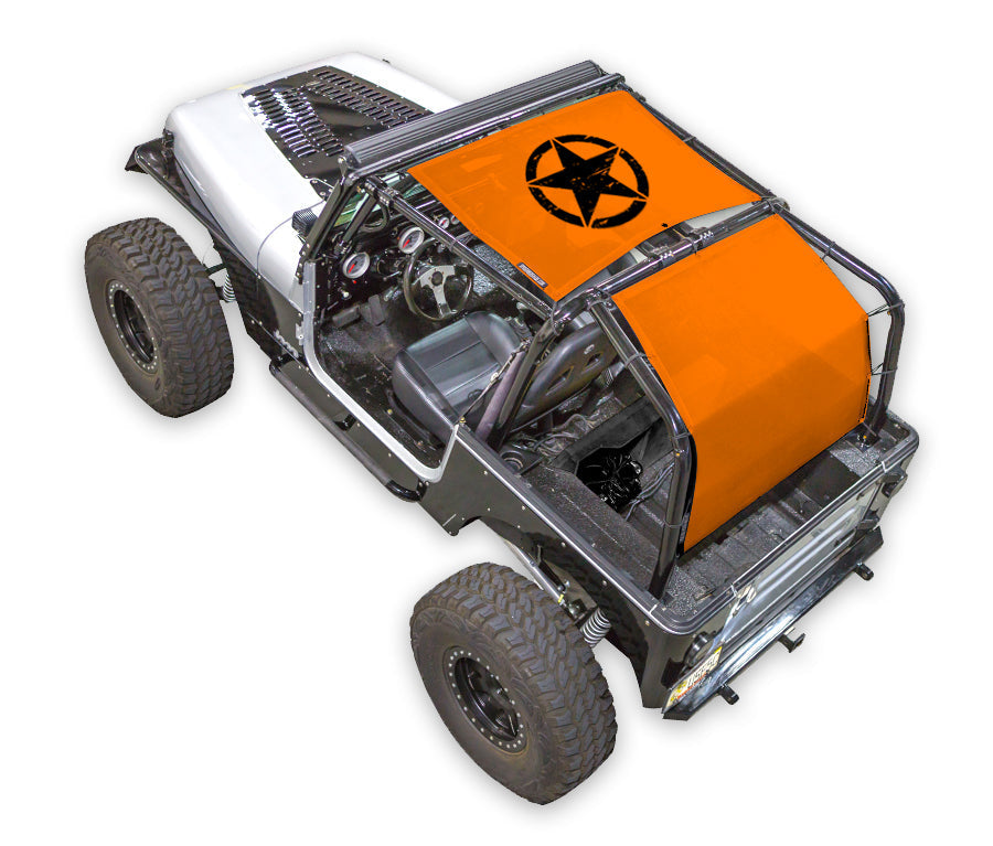 Jeep Wrangler YJ Sun Shade Stock Printed Shade Top (1987–1996)
