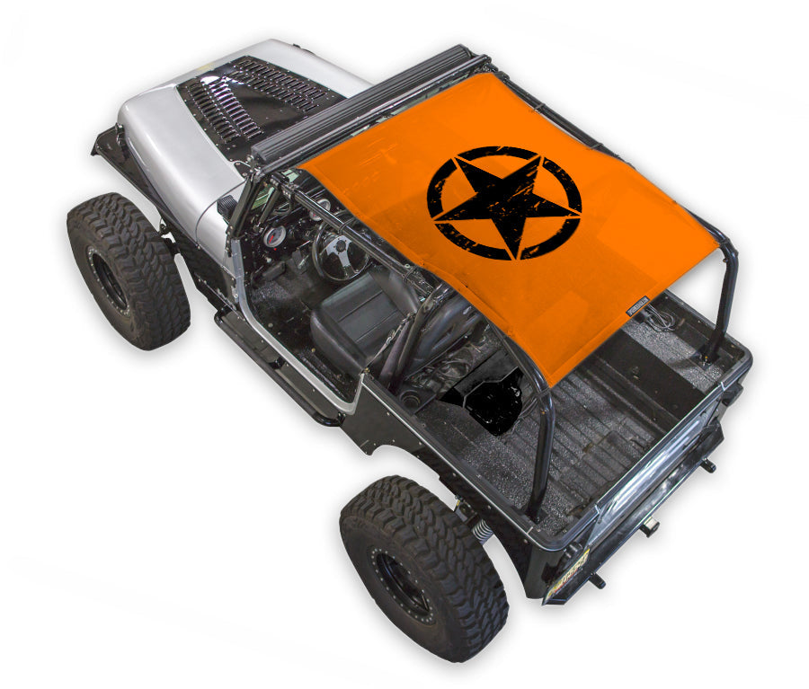Jeep Wrangler YJ Sun Shade Stock Printed Shade Top (1987–1996)