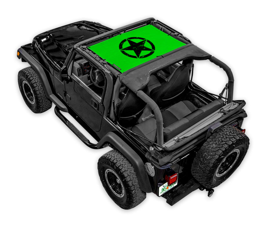 Jeep Wrangler TJ Sun Shade Stock Printed Shade Top (1997–2006)