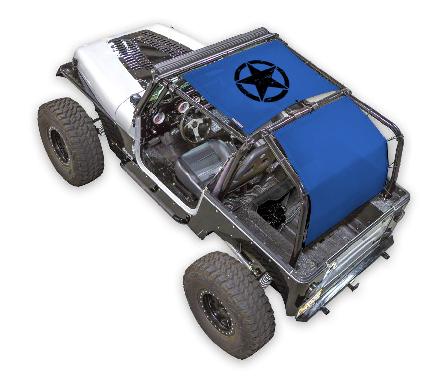 Jeep Wrangler YJ Sun Shade Stock Printed Shade Top (1987–1996)