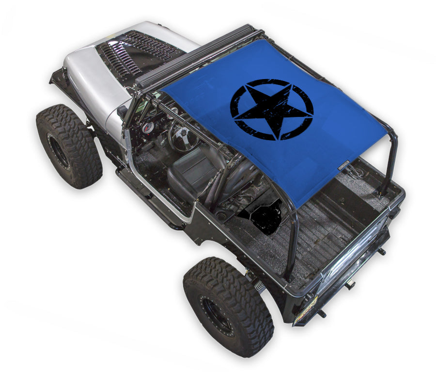 Jeep Wrangler YJ Sun Shade Stock Printed Shade Top (1987–1996)