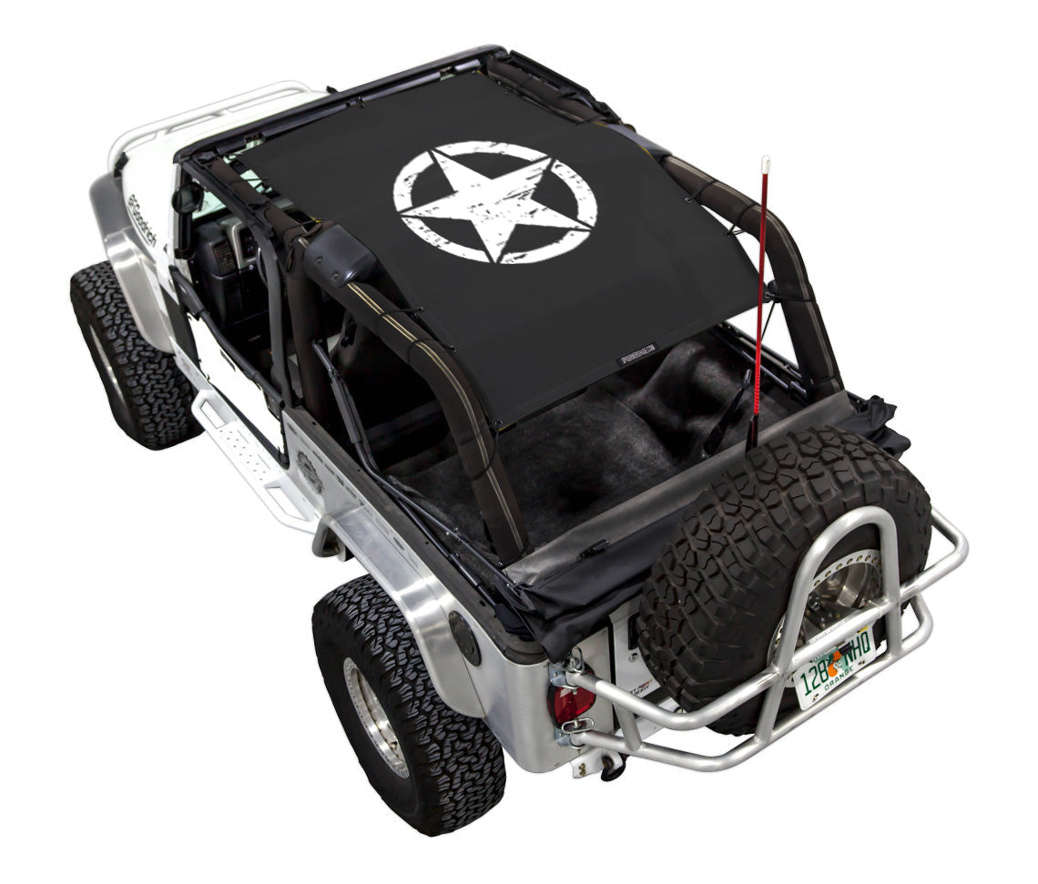 Jeep Wrangler LJ Sun Shade Stock Printed Shade Top (2004–2006)