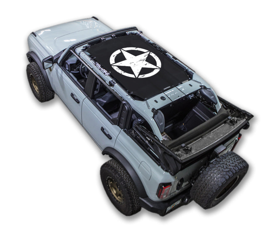 Ford Bronco Sun Shade Stock Printed Shade Top (2021–2026)