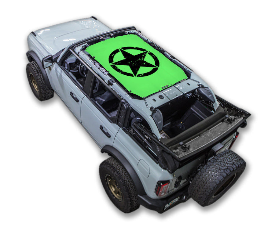 Ford Bronco Sun Shade Stock Printed Shade Top (2021–2026)