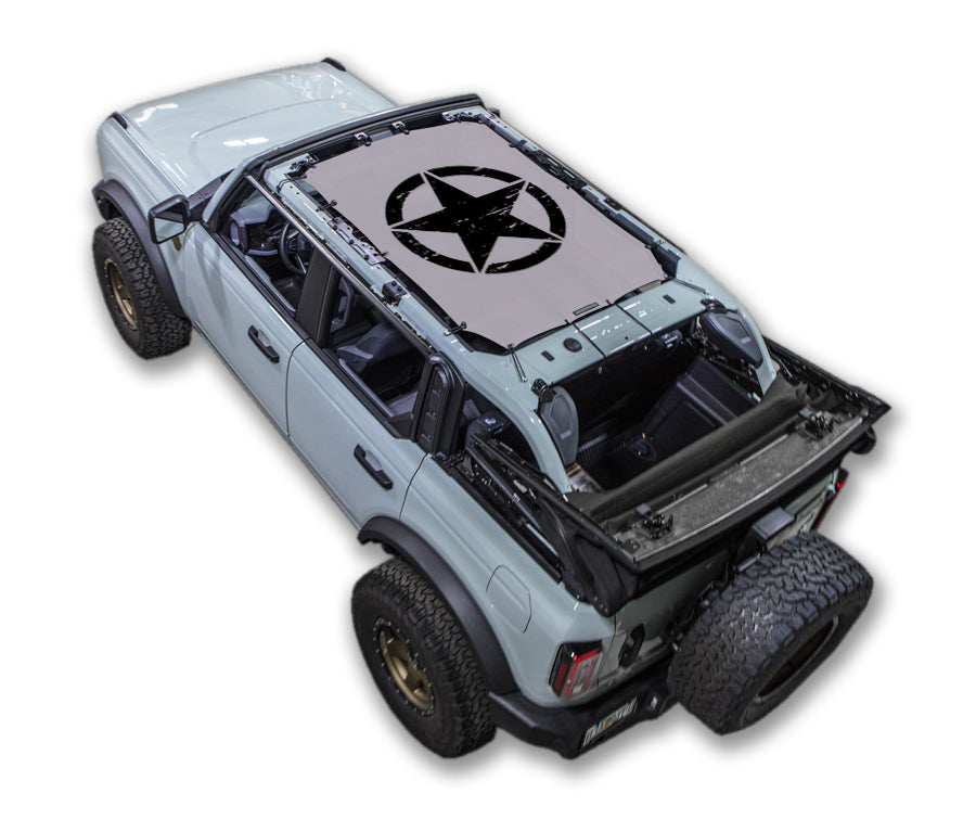 Ford Bronco Sun Shade Stock Printed Shade Top (2021–2026)