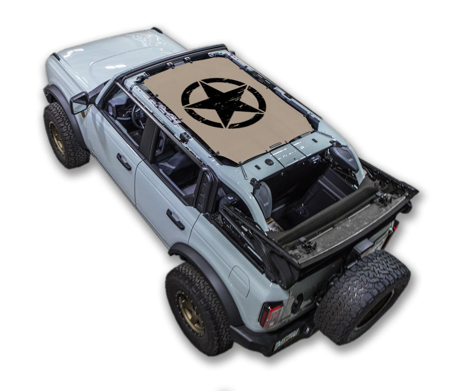 Ford Bronco Sun Shade Stock Printed Shade Top (2021–2026)