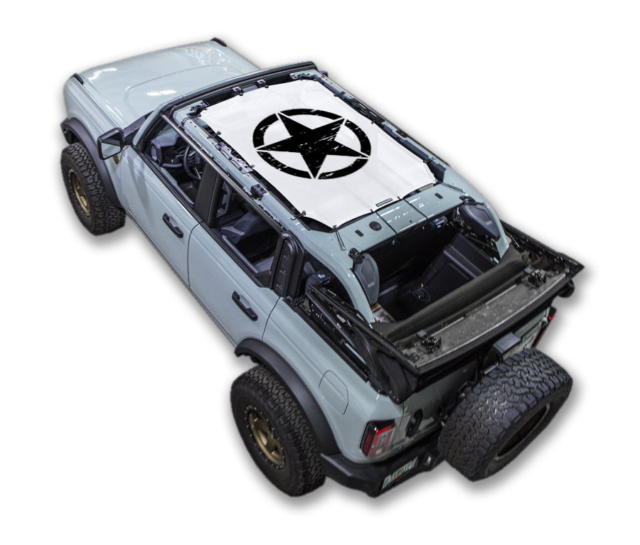 Ford Bronco Sun Shade Stock Printed Shade Top (2021–2026)