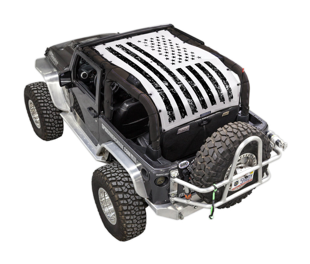 Jeep Wrangler JK 2-Door Sun Shade Stock Printed Shade Top (2007–2017)
