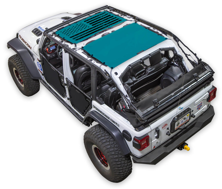 Jeep Wrangler JLU 4-Door Sun Shade Stock Printed Shade Top (2018–2026)