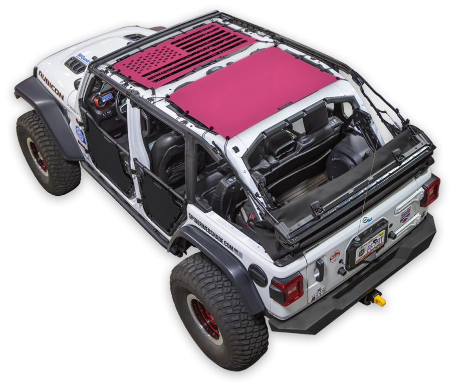 Jeep Wrangler JLU 4-Door Sun Shade Stock Printed Shade Top (2018–2026)