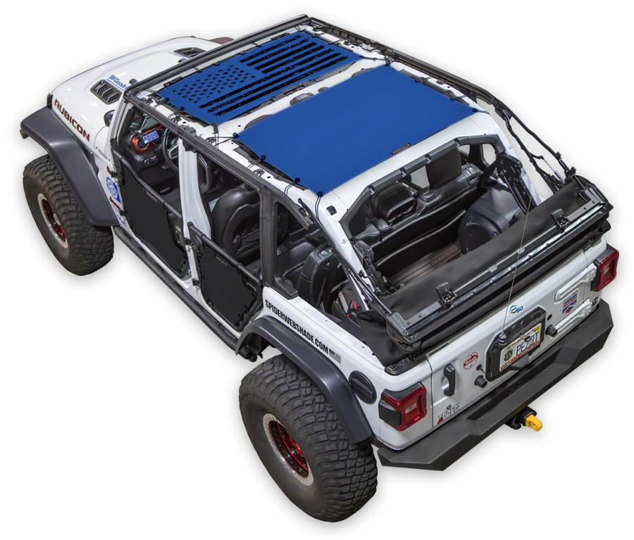 Jeep Wrangler JLU 4-Door Sun Shade Stock Printed Shade Top (2018–2026)