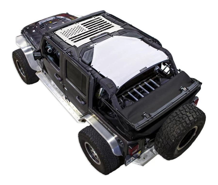 Jeep Wrangler JKU 4-Door Sun Shade Stock Printed Shade Top (2007–2017)
