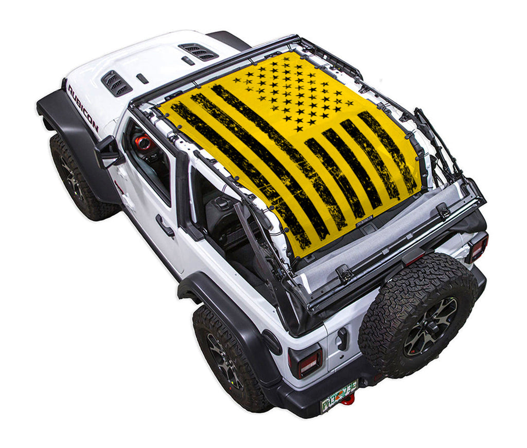 Jeep Wrangler JL 2-Door Sun Shade Stock Printed Shade Top (2018–2026)
