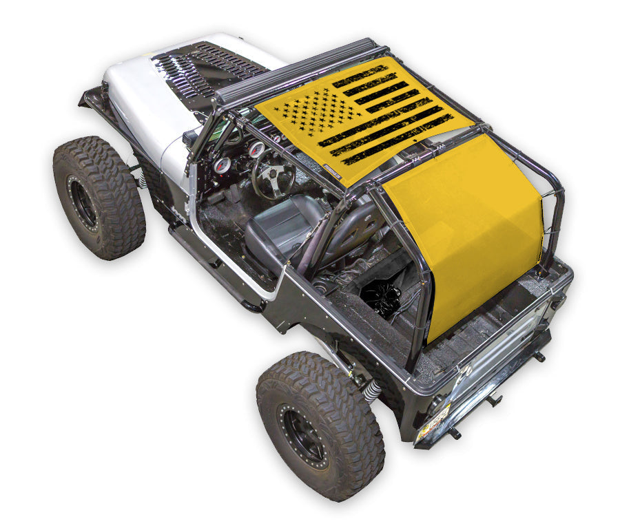 Jeep Wrangler YJ Sun Shade Stock Printed Shade Top (1987–1996)