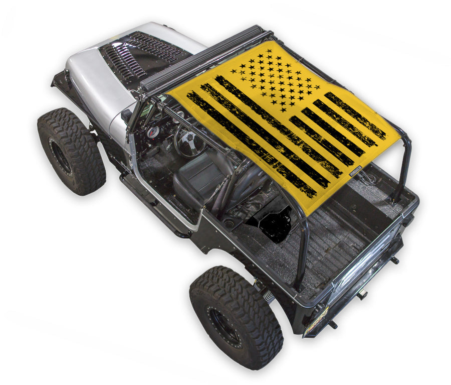Jeep Wrangler YJ Sun Shade Stock Printed Shade Top (1987–1996)