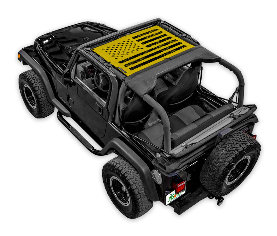 Jeep Wrangler TJ Sun Shade Stock Printed Shade Top (1997–2006)