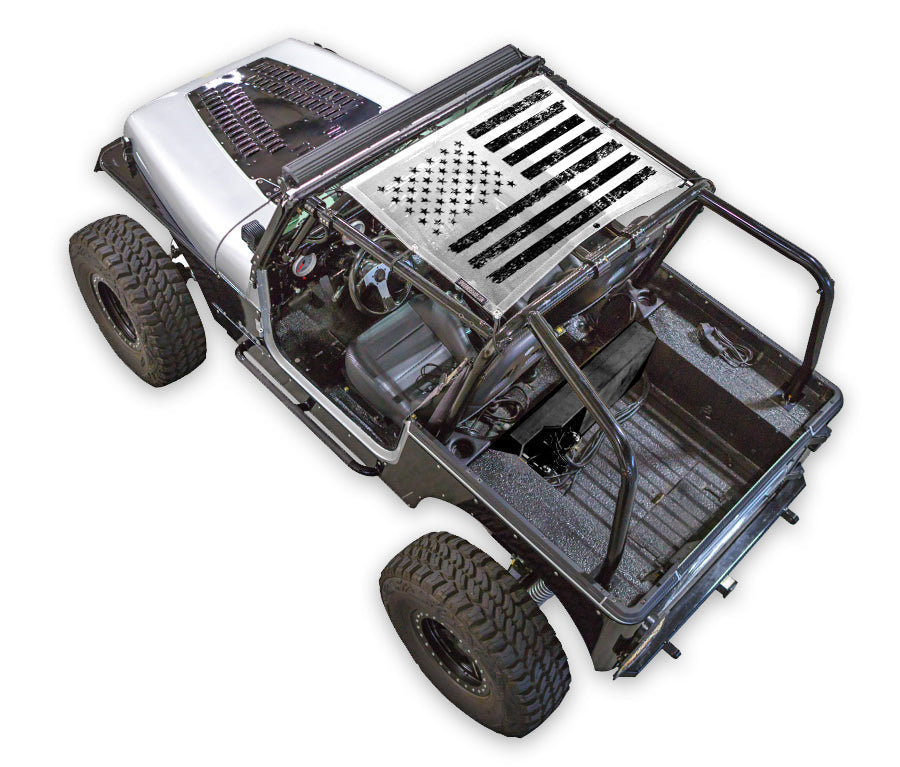 Jeep Wrangler YJ Sun Shade Stock Printed Shade Top (1987–1996)