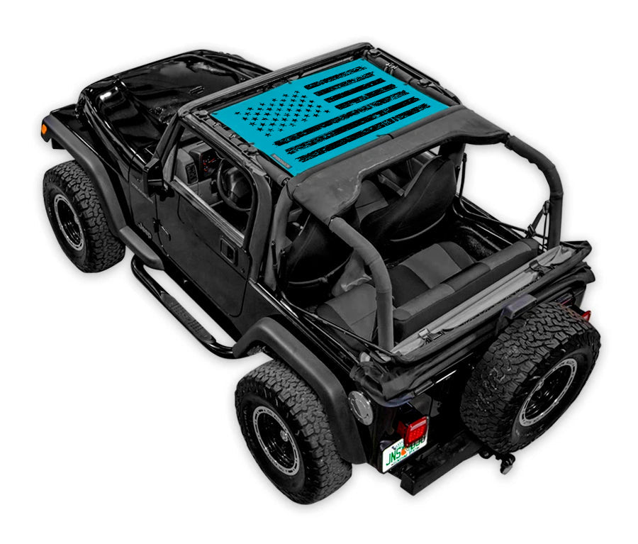 Jeep Wrangler TJ Sun Shade Stock Printed Shade Top (1997–2006)