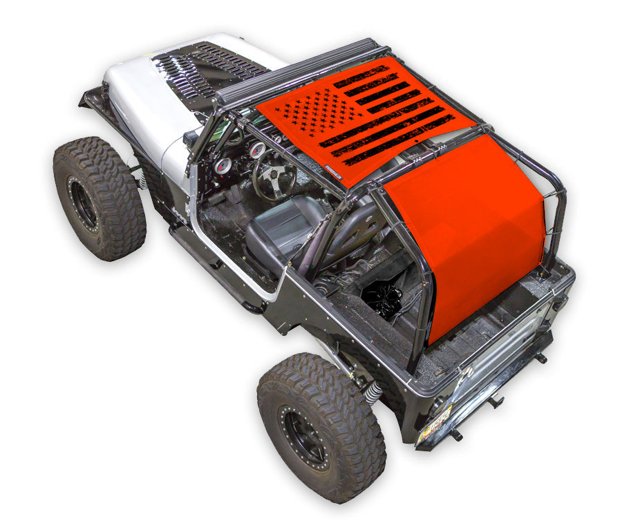 Jeep Wrangler YJ Sun Shade Stock Printed Shade Top (1987–1996)