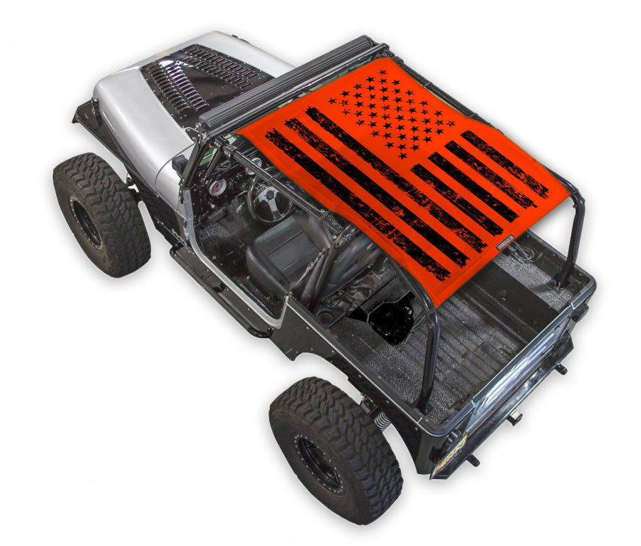 Jeep Wrangler YJ Sun Shade Stock Printed Shade Top (1987–1996)
