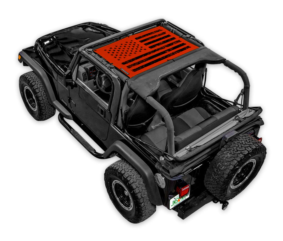 Jeep Wrangler TJ Sun Shade Stock Printed Shade Top (1997–2006)