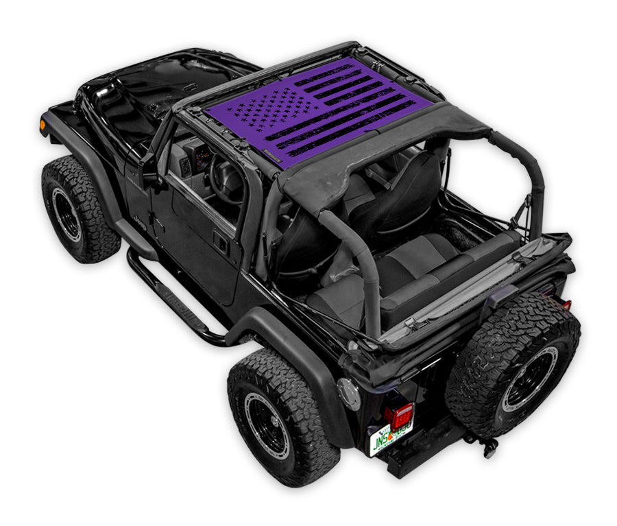 Jeep Wrangler TJ Sun Shade Stock Printed Shade Top (1997–2006)