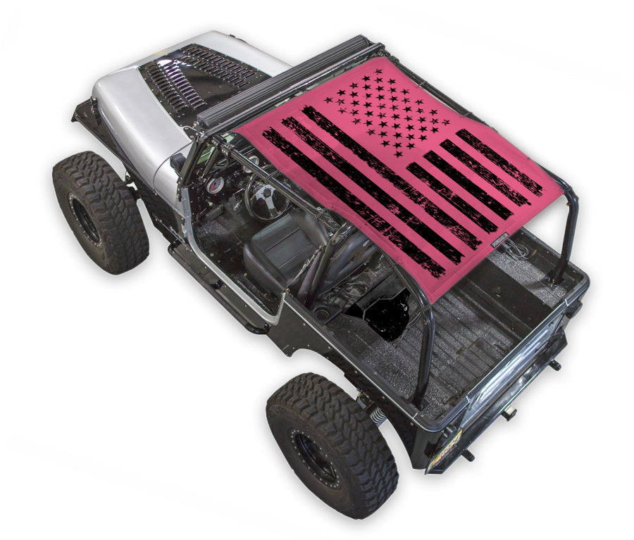 Jeep Wrangler YJ Sun Shade Stock Printed Shade Top (1987–1996)