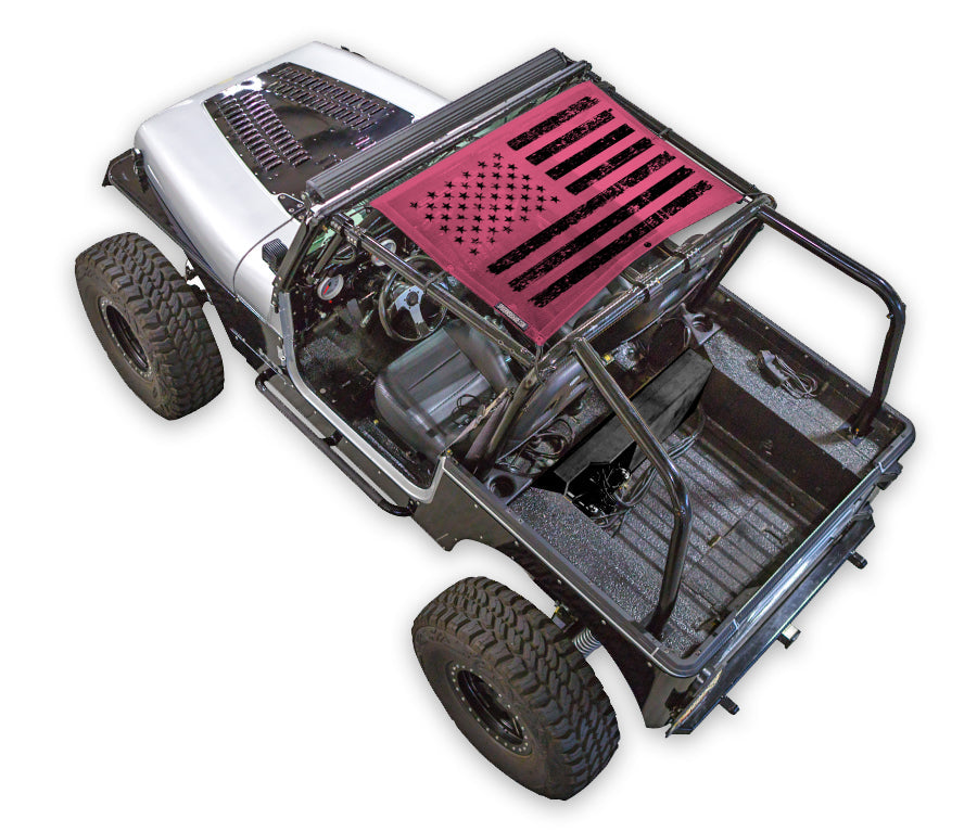 Jeep Wrangler YJ Sun Shade Stock Printed Shade Top (1987–1996)